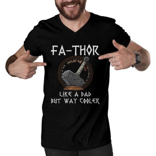 fa thor fathers day fathers day giftdad father men v neck tshirt 20220326132151