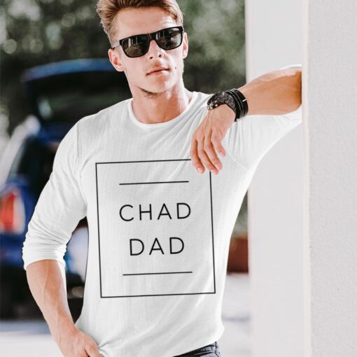 giga chad dad new dads best long t shirt 20231026204851 kwat4vvh