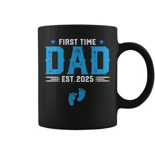 promoted dad daddy est 2025 first time fathers day coffee mug 20240512160757 itoqf2to s4 1
