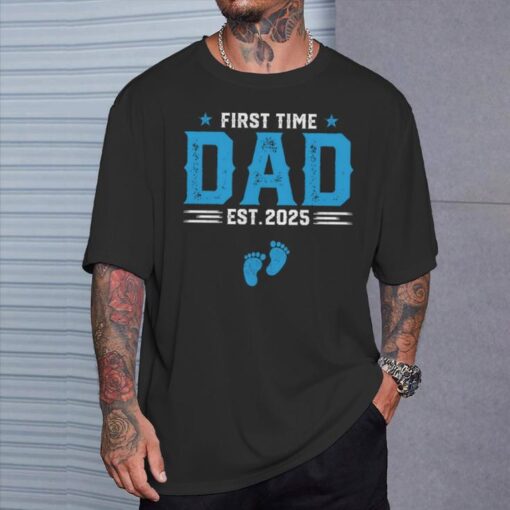 promoted dad daddy est 2025 first time fathers day t shirt 20240512160757 itoqf2to s4 1