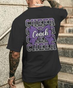Classic Shop 5 purple funny sport loud proud cheer coach dad fathers day mens t shirt back 20250926025935 m24lebzc s3 2
