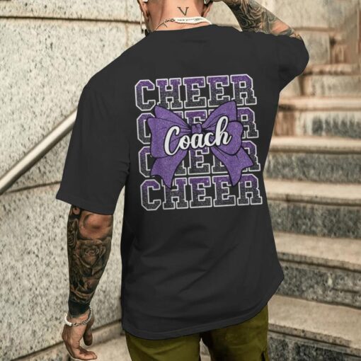 purple funny sport loud proud cheer coach dad fathers day mens t shirt back 20250926025935 m24lebzc s3 2